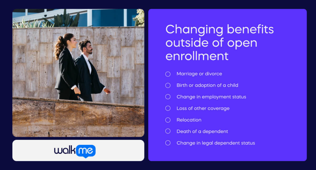 Changing benefits outside of open enrollment