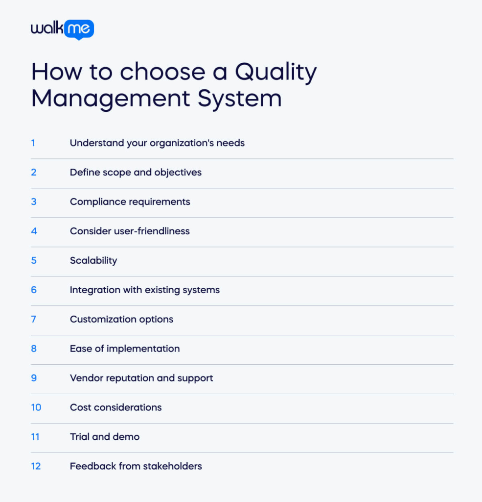How to choose a Quality Management System (1)