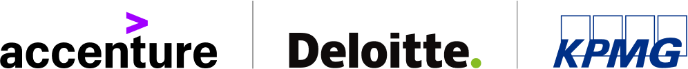 Accenture, Deloitte & KPMG logo