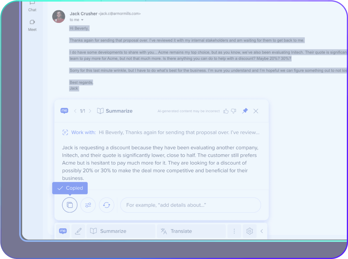 Contextual AI for Sales.