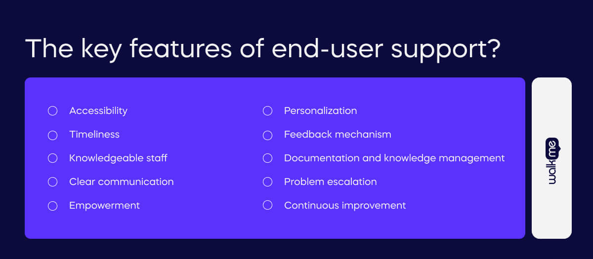 What is end-user support? - WalkMe™ - Digital Adoption Platform
