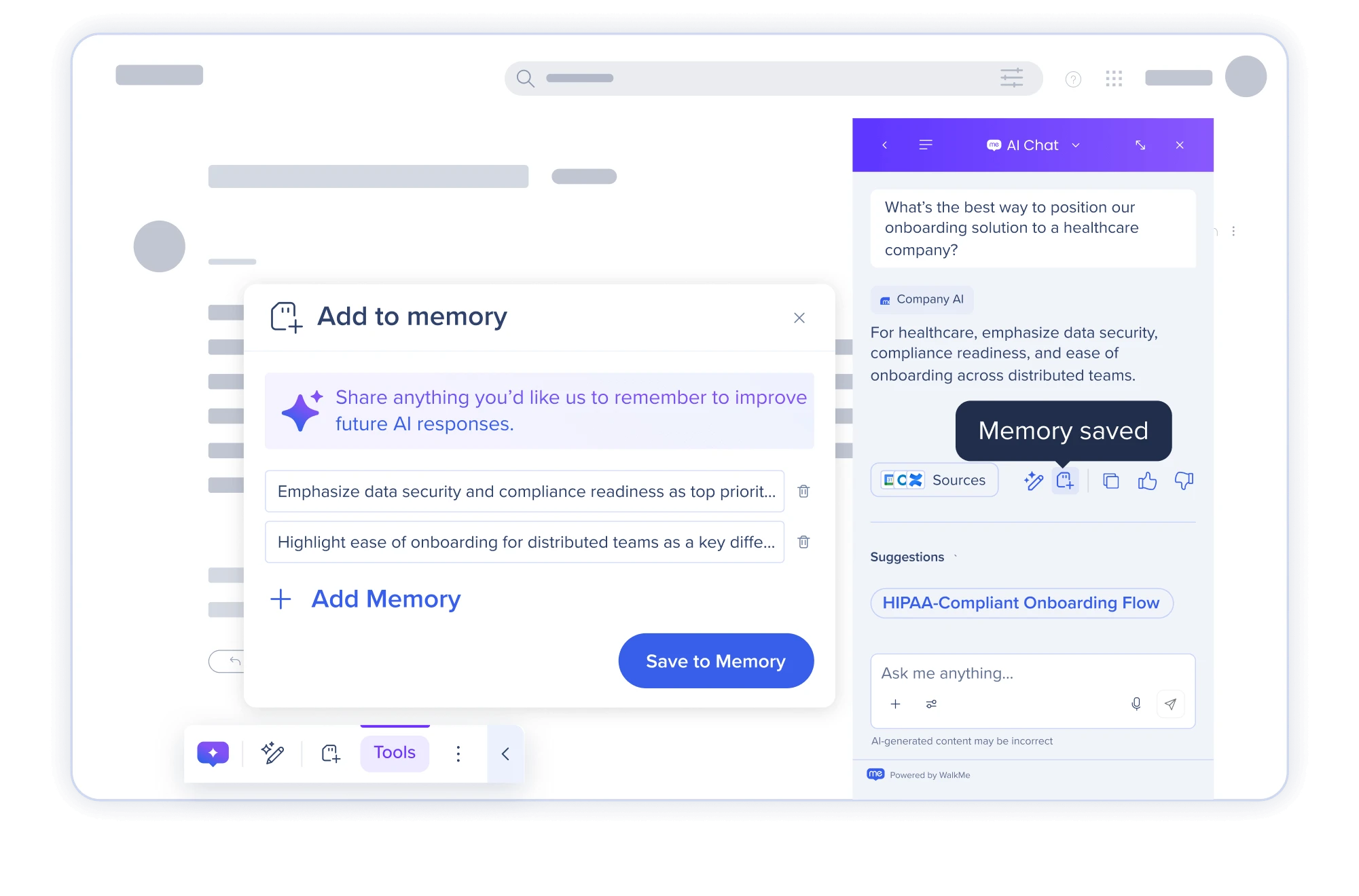 remembers what matters,