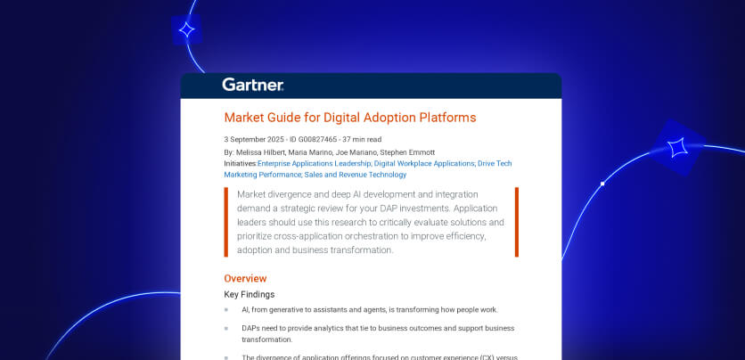 2025 Gartner® Market Guide for Digital Adoption Platforms
