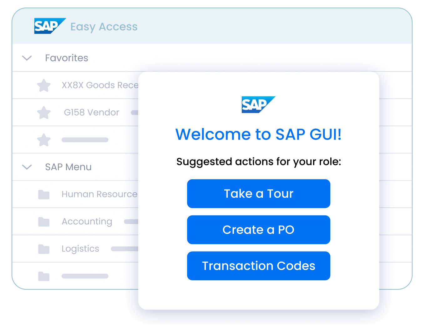 Streamline workflows on SAP GUI