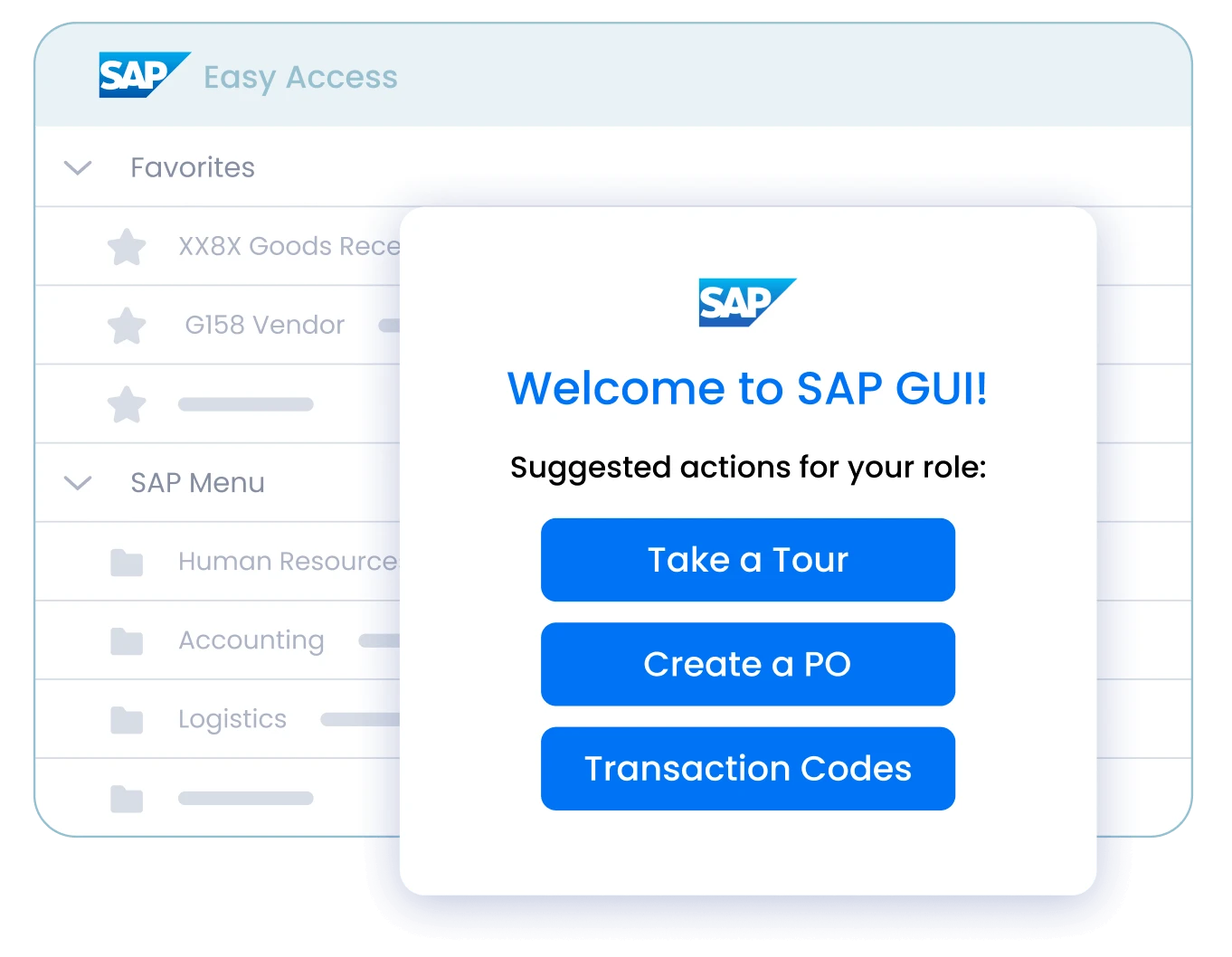 Streamline workflows on SAP GUI