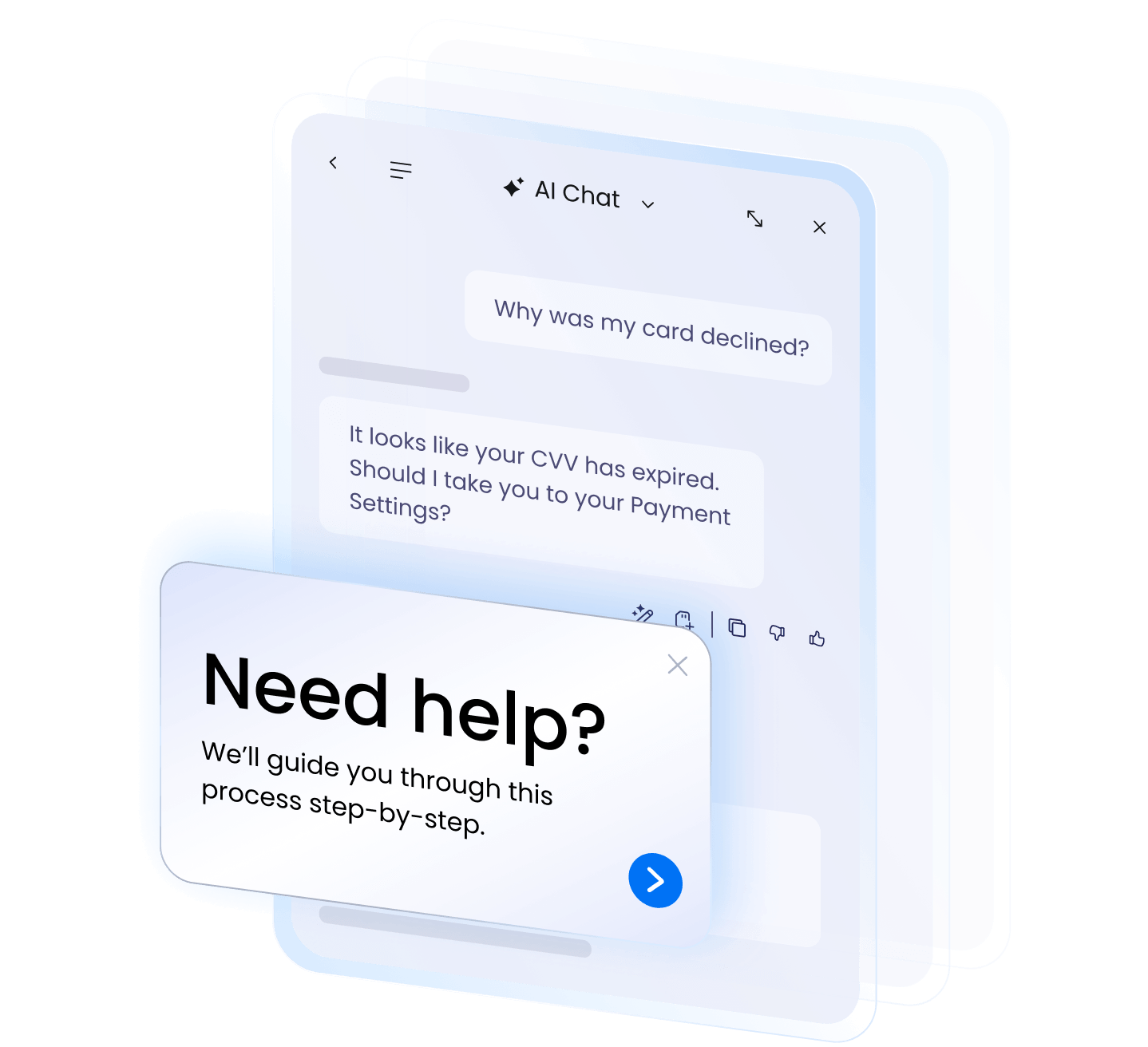In-app guidance & AI self-service