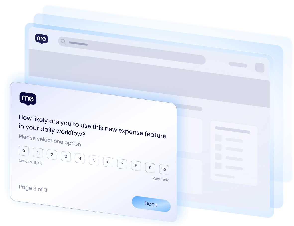 Surveys - Hear from users when and where it matters